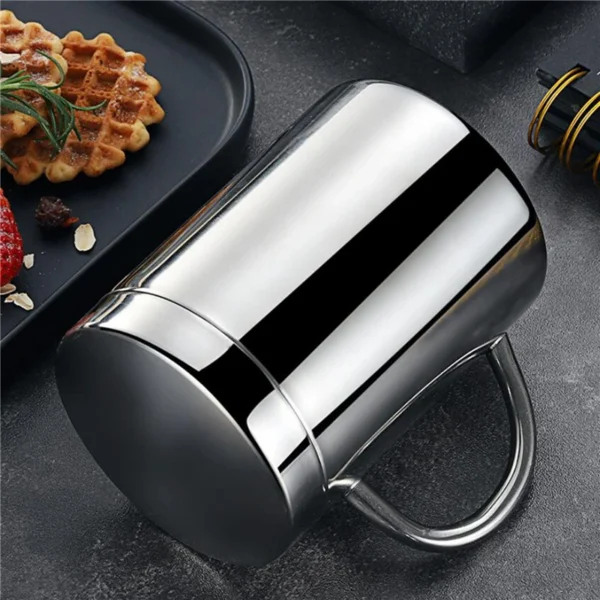 Caneca Inox Parede Dupla com Tampa – Térmica, 210ml a 400ml - Imagem 10
