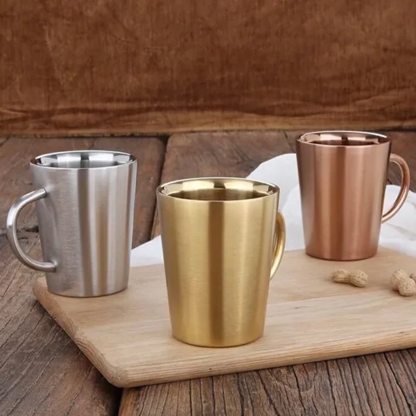 Caneca Inox Parede Dupla com Tampa – Térmica, 210ml a 400ml - Imagem 15