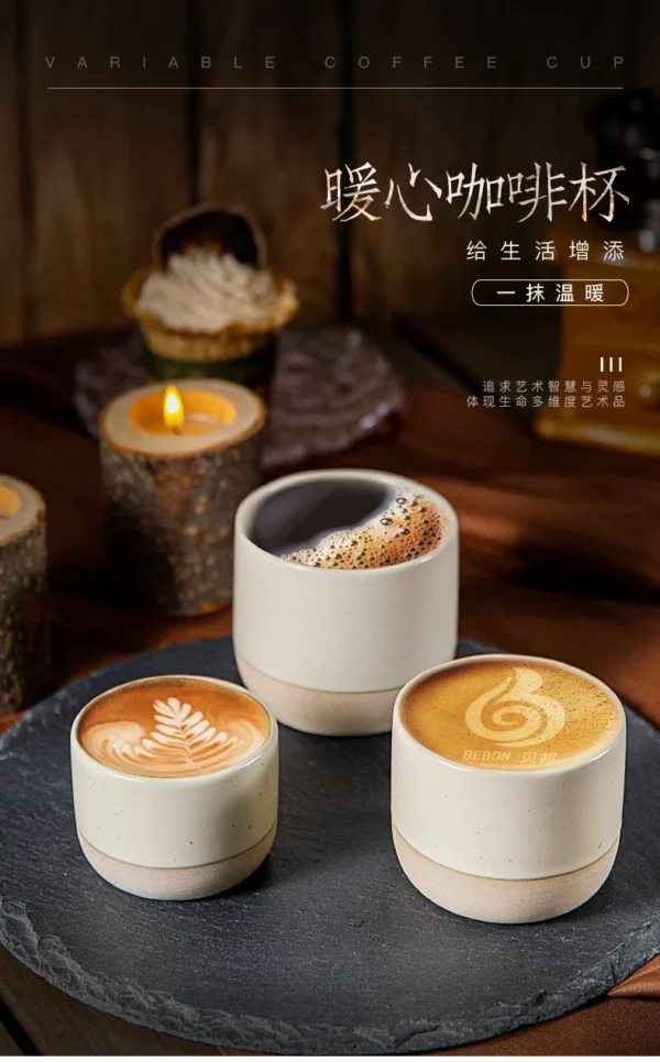 Caneca de Café Vintage Estilo Japonês – Cerâmica 100ml, 180ml ou 230ml - Imagem 7