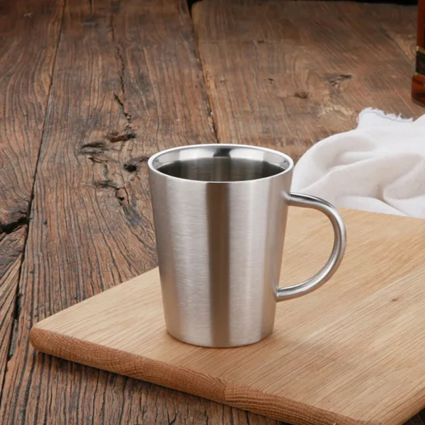 Caneca Inox Parede Dupla com Tampa – Térmica, 210ml a 400ml - Imagem 17