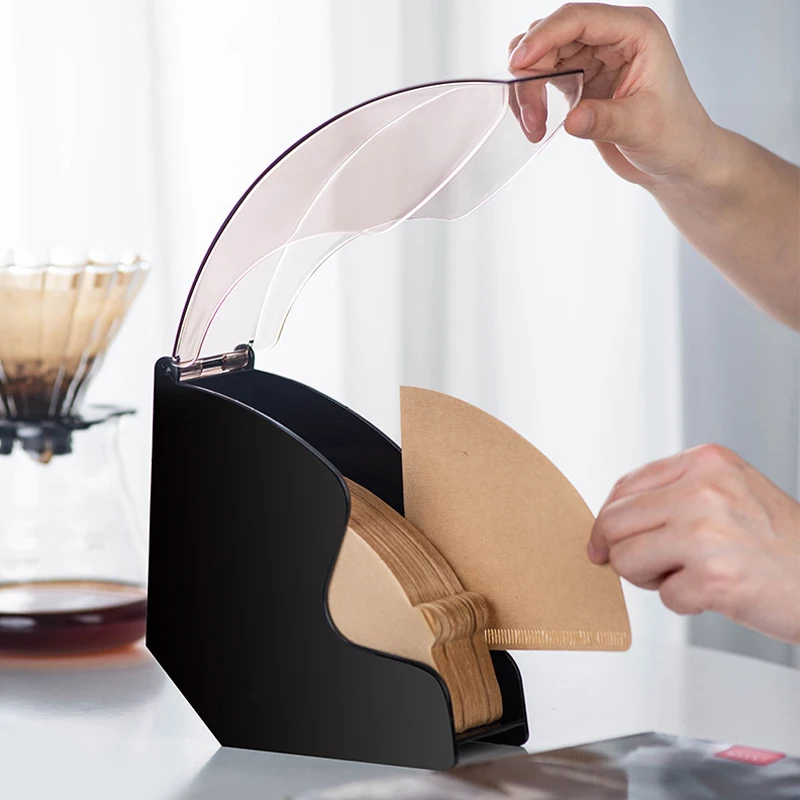 Caixa Organizadora para Filtros de Café V60 – Acrílico Compacto e Resistente - Imagem 2