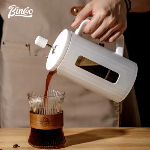 Prensa Francesa Bincoo 600ml – Vidro Resistente e Preparo Encorpado de Café