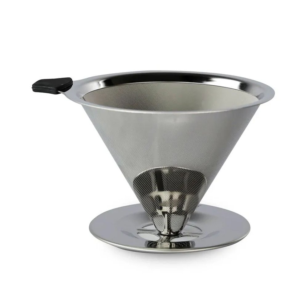 Filtro de Café Aço Coador Inox Reutilizável Permanente Ecológico