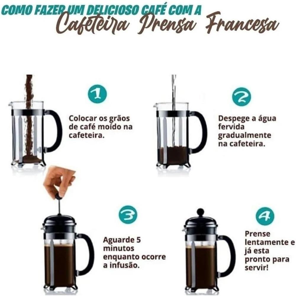 Cafeteira Francesa em Inox - Imagem 5