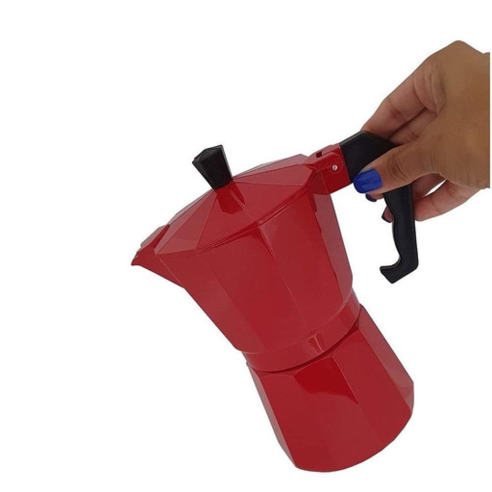 Cafeteira Italiana Vermelha - Imagem 4