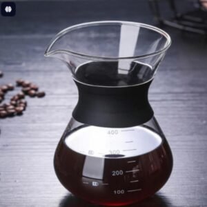 Cafeteira de Vidro com Coador Inox