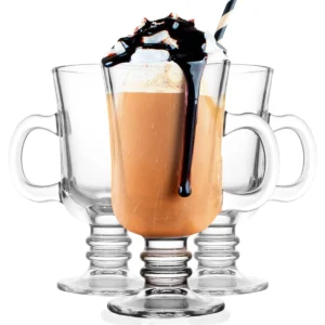Canecas Vidro Cappuccino Chá Café 250ml Conjunto 3 Pçs