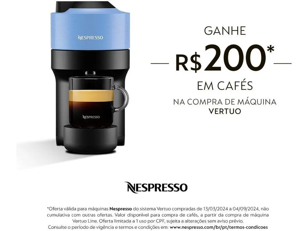 Cafeteira Espresso Nespresso Vertuo Pop Azul - 220V - Imagem 2