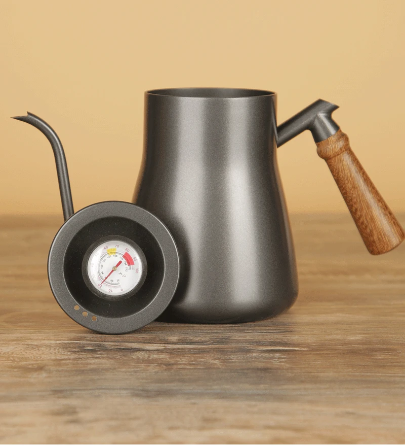 Cafeteira chaleira pescoço de ganso com termômetro 550-850ml - Imagem 13