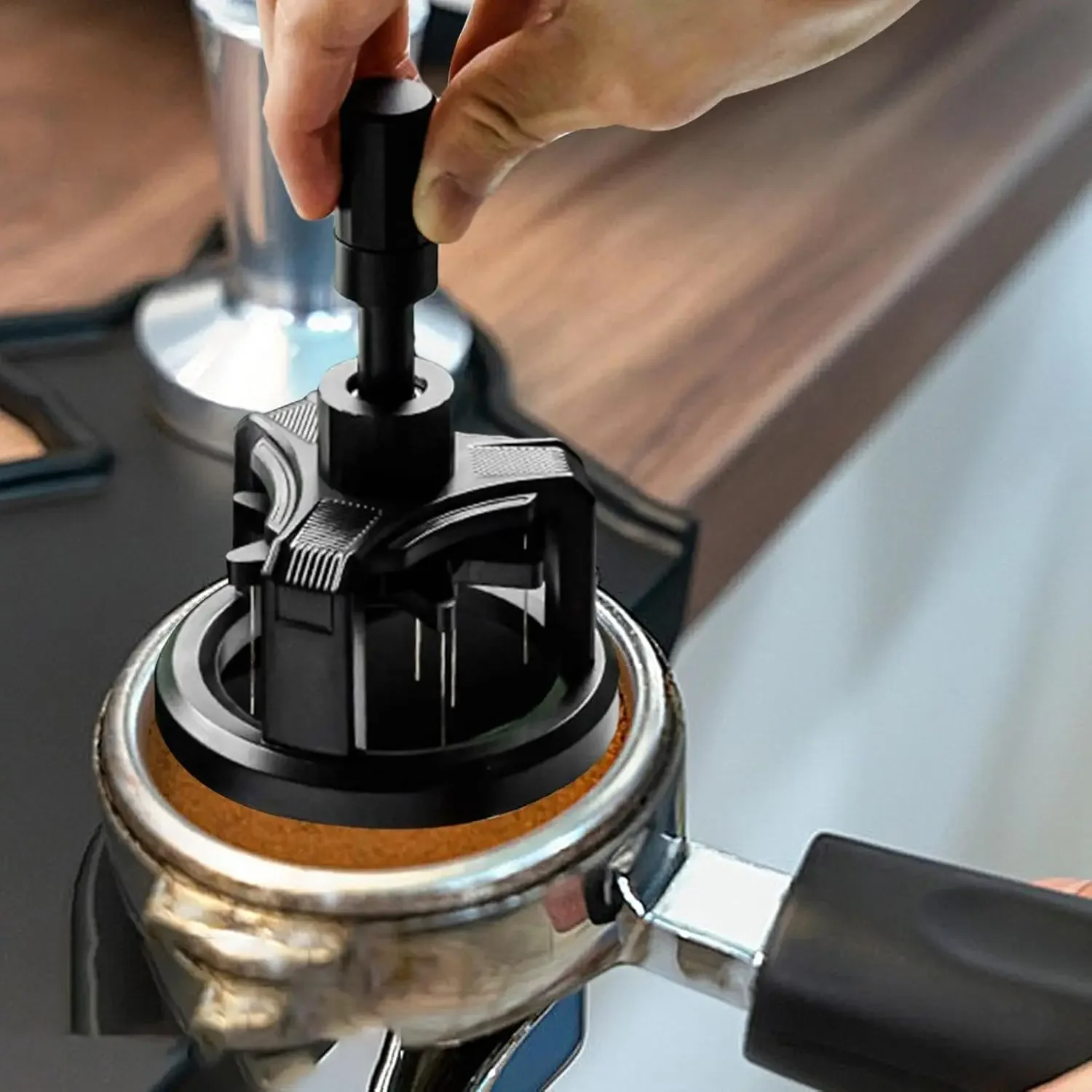 Distribuidor de café com agulhas rotativas 51/53/58mm - Imagem 3