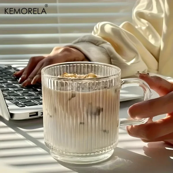 Caneca de café de vidro 350ml Kemorela - Imagem 7