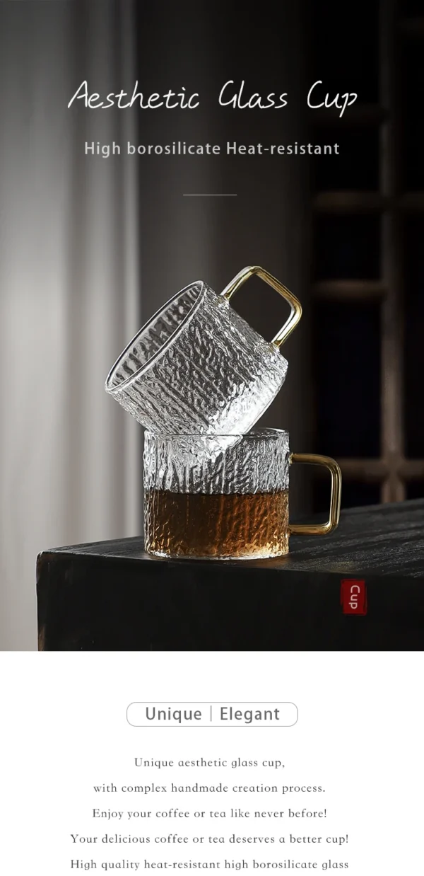 Caneca de vidro resistente ao calor borosilicato 150ml - Imagem 6
