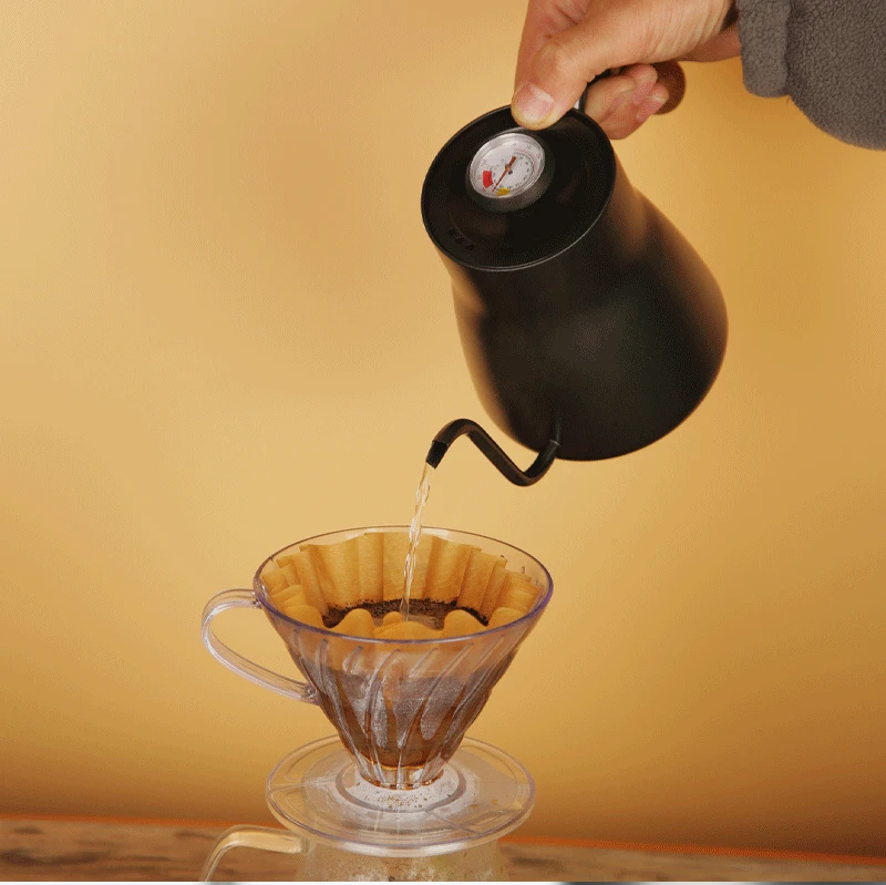 Cafeteira chaleira pescoço de ganso com termômetro 550-850ml - Imagem 11