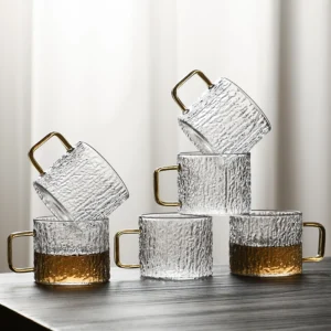 Caneca de vidro resistente ao calor borosilicato 150ml