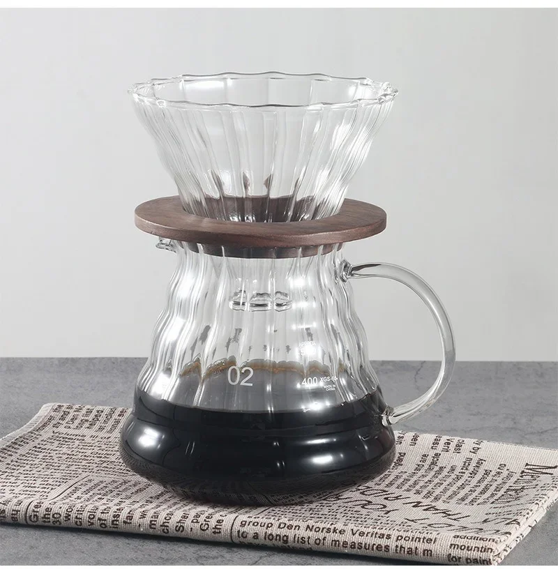 Suporte de filtro de café madeira durável para origami - Imagem 10