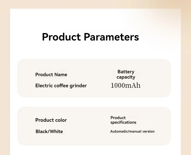 Moedor de café elétrico portátil 1000mah - Imagem 15