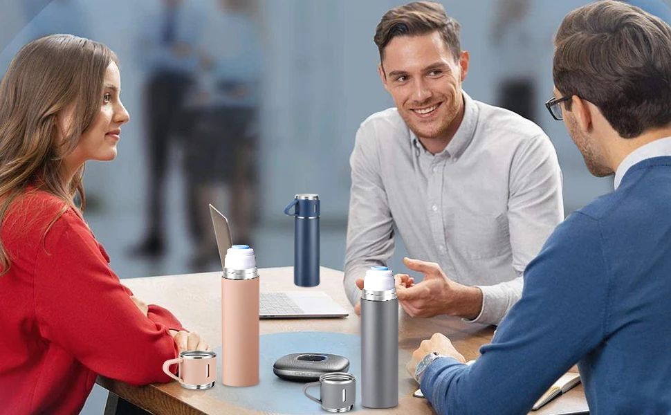 Garrafa térmica de café com isolamento a vácuo de aço inoxidável - Imagem 11