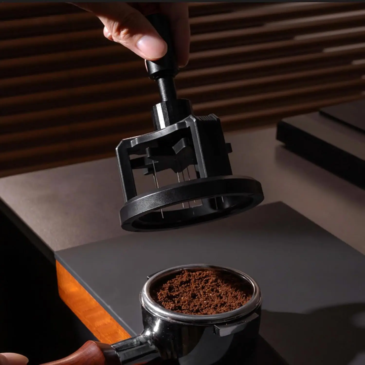 Distribuidor de café com agulhas rotativas 51/53/58mm - Imagem 10