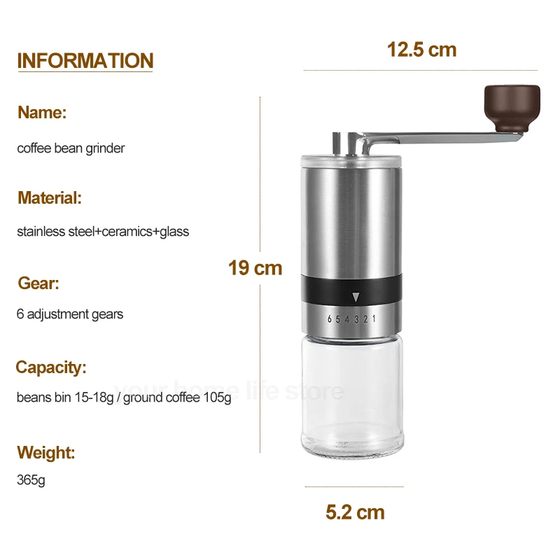 Moedor de Café Manual com Mecanismo de Cerâmica – PDQ - Imagem 5