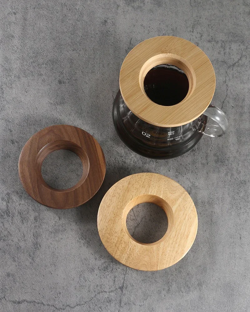 Suporte de filtro de café madeira durável para origami - Imagem 9