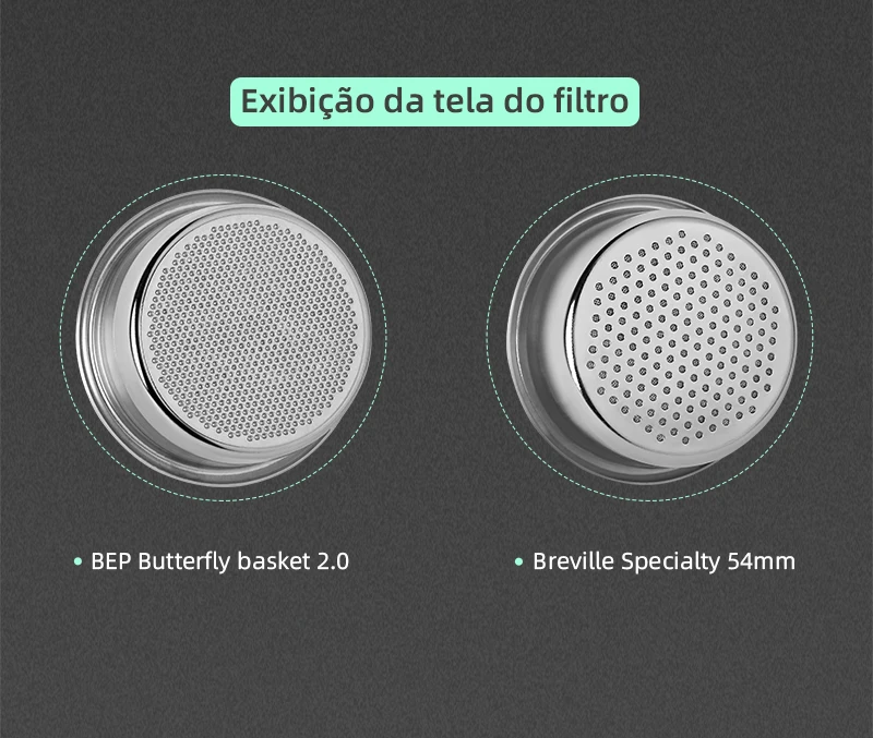 Cesta de filtro de café expresso MHW-3BOMBER 12/15/18/20/22g - Imagem 15