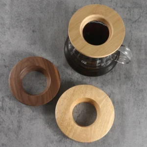 Suporte de filtro de café madeira durável para origami