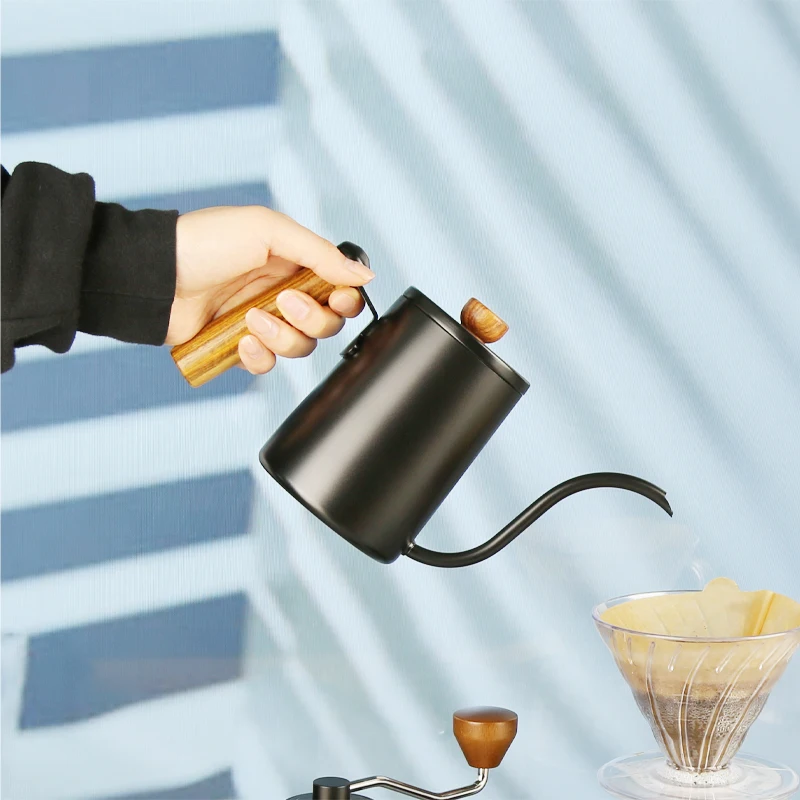 Cafeteira chaleira pescoço de ganso com termômetro 550-850ml - Imagem 5