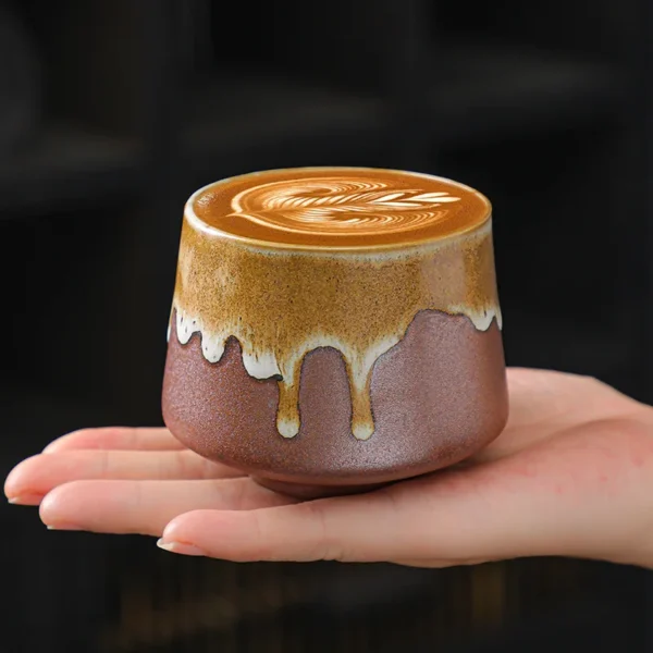 Caneca de café retrô porcelana 200ml - Imagem 4