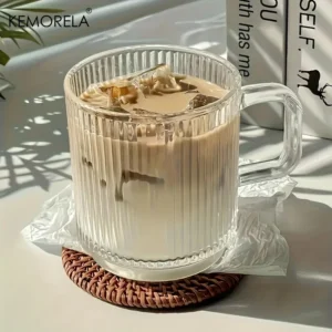 Caneca de café de vidro 350ml Kemorela