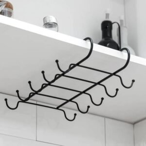 Suporte Xícaras Prateleira com 10 Ganchos